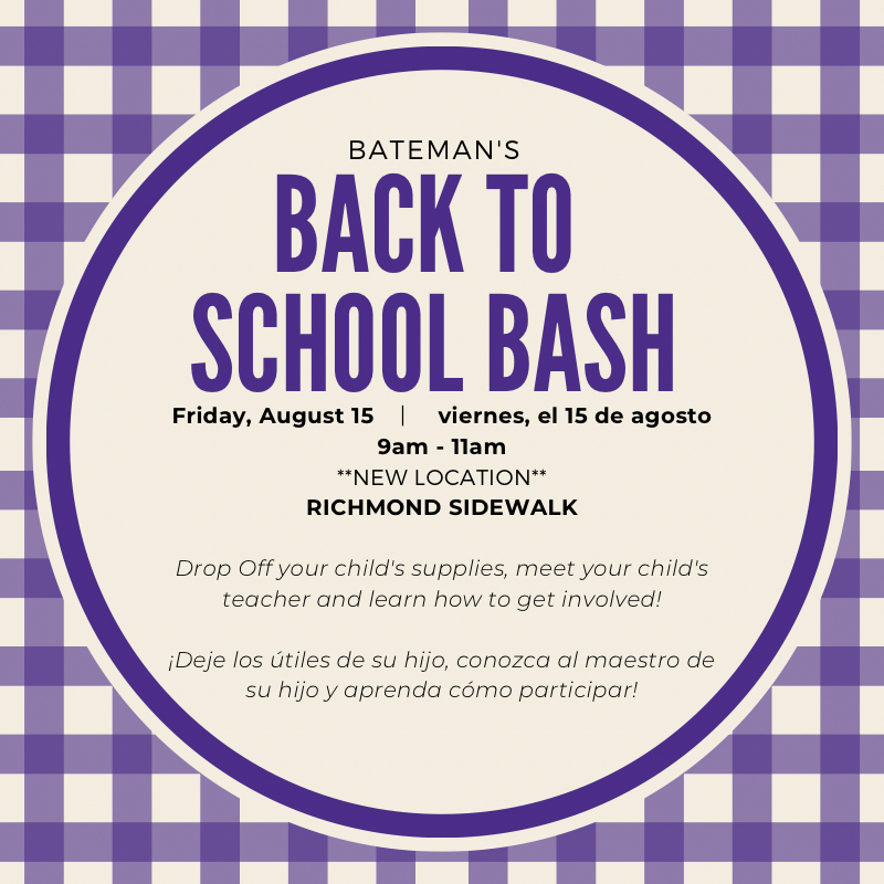 Bateman's Back to School Bash